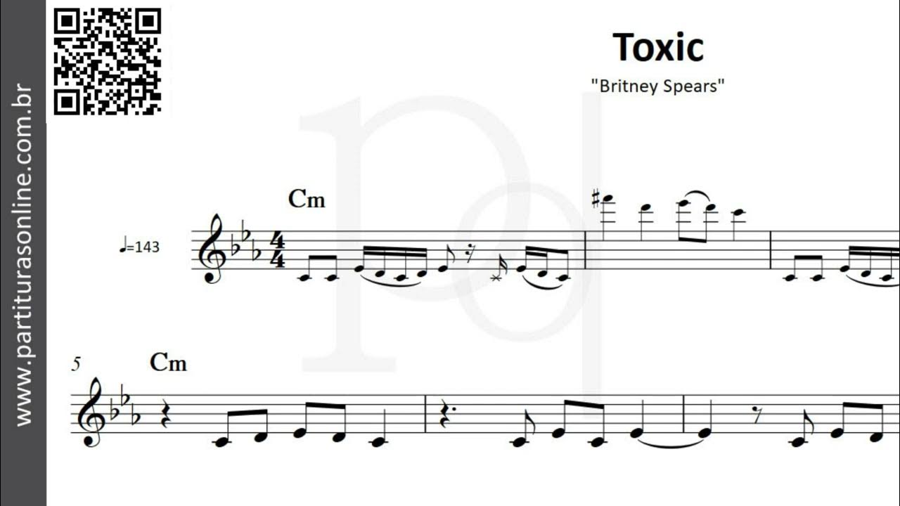 Super Partituras - Toxic v.6 (Britney Spears), com cifra