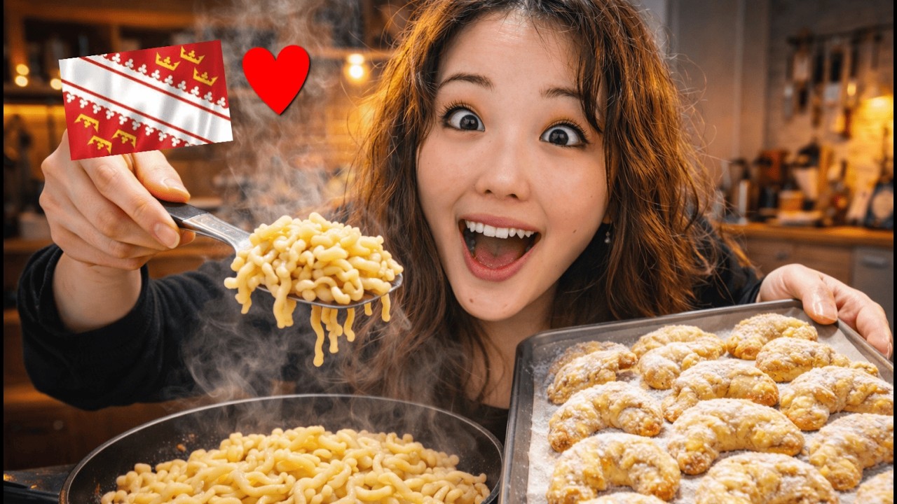 J’ai testé la cuisine alsacienne… 😳🎄🇫🇷Il neige pendant que je cuisine à Paris