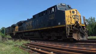 CSX Loaded Trash M635 – CM44's #7101 BEAUTIFUL NF K5LA!! & #7282 – Madison OH in July 2026