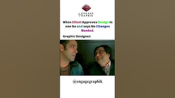 "When the Client Approves Design Without Changes 🎉 | Graphic Designer