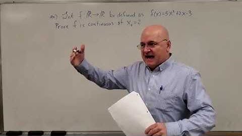 Real Analysis I (lec. 3.1.E) Continuity of a Function at a Point