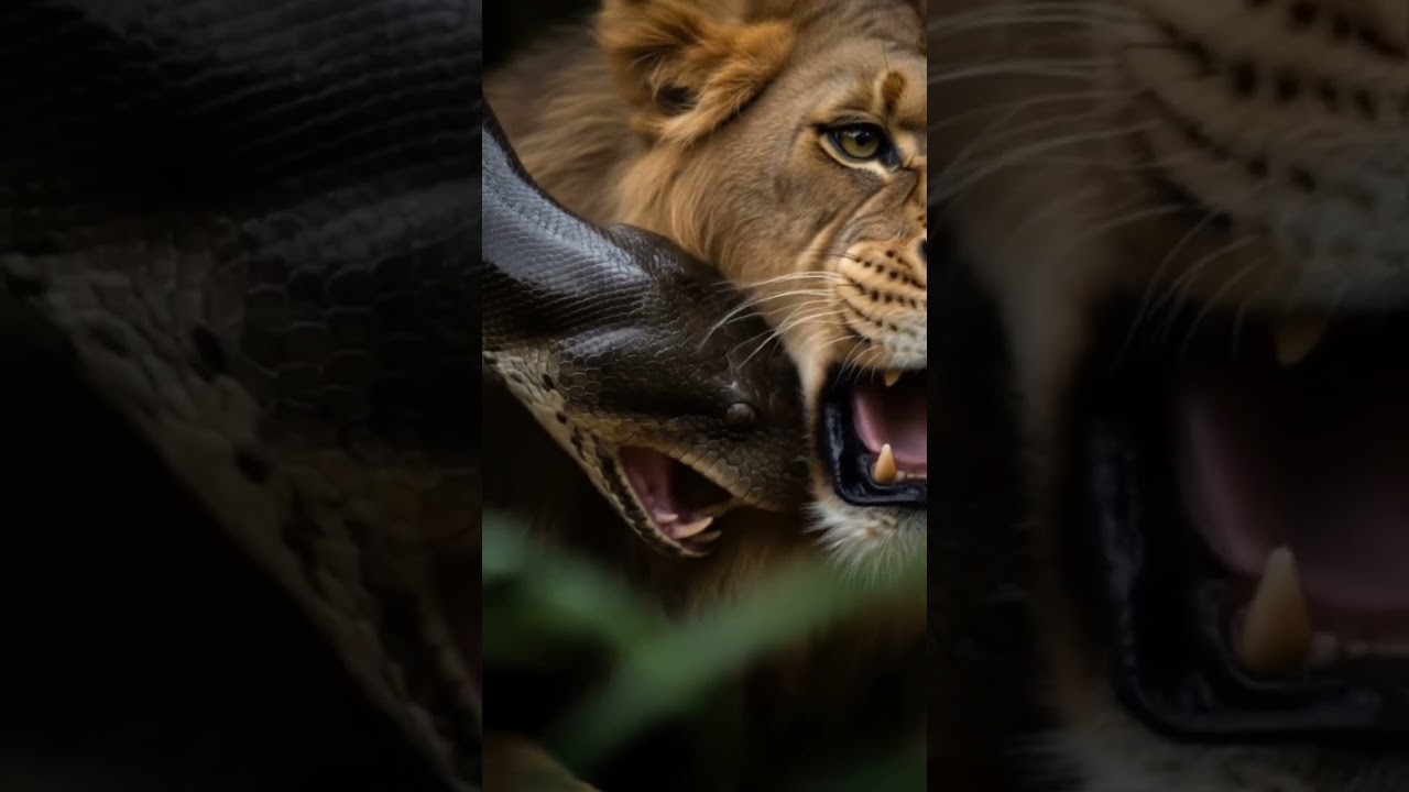 snake eat Lion 