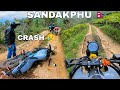 Himalayan 450 crash on the way to sandakphu via nepal  plan change