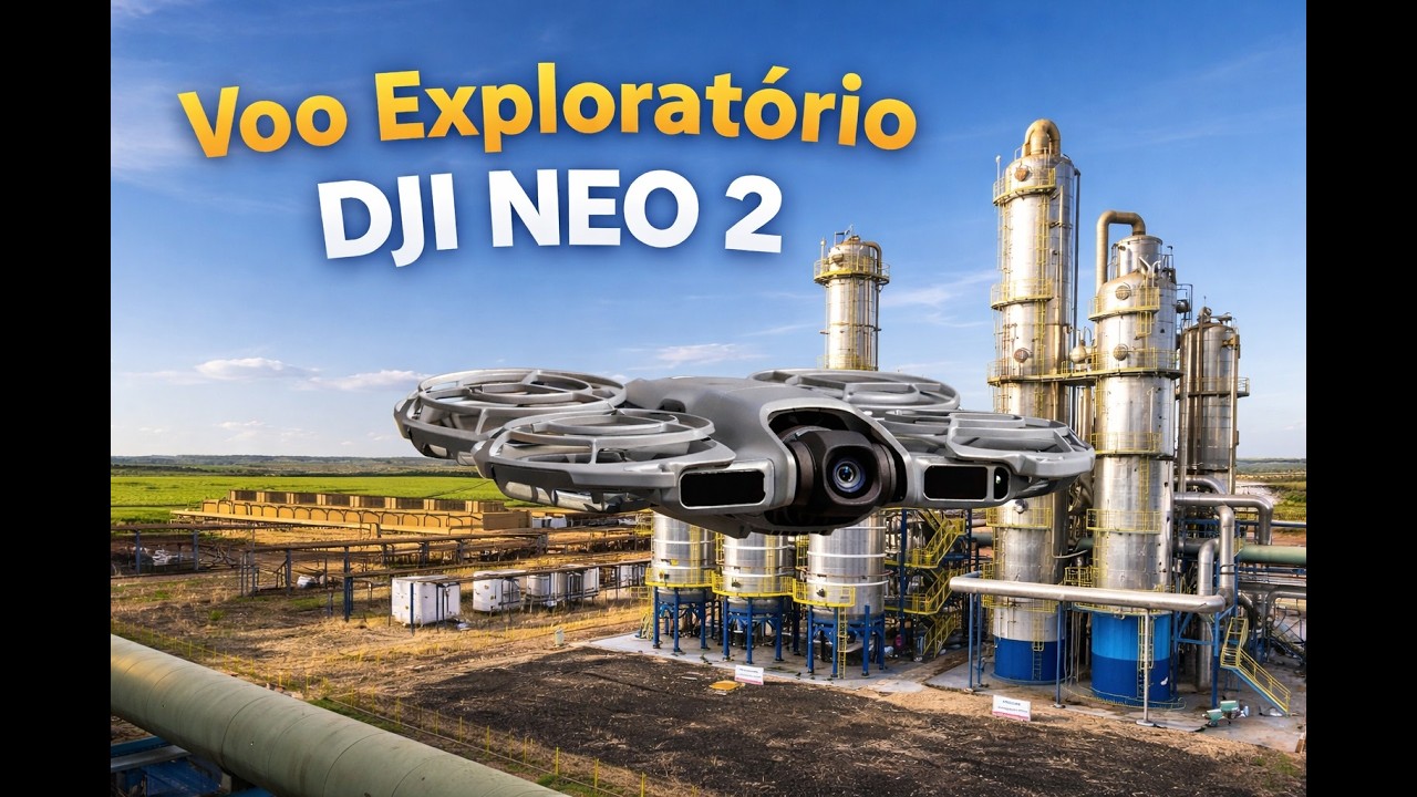DJI Neo 2 em Ação! Explorando a Usina de Álcool e Açúcar COFCO International.