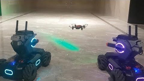 DJI Robomaster S1 Robots ATTACH DJI Drone | DJI S1 Robot Shooting Test