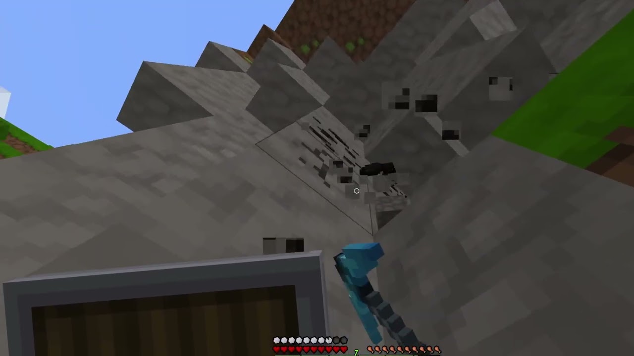 asmr- mining cobblestone and coal for soon to be castle.