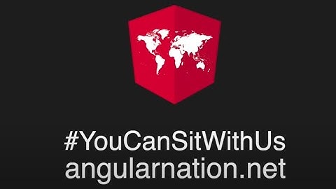 #YouCanSitWithUs on Angular Nation!