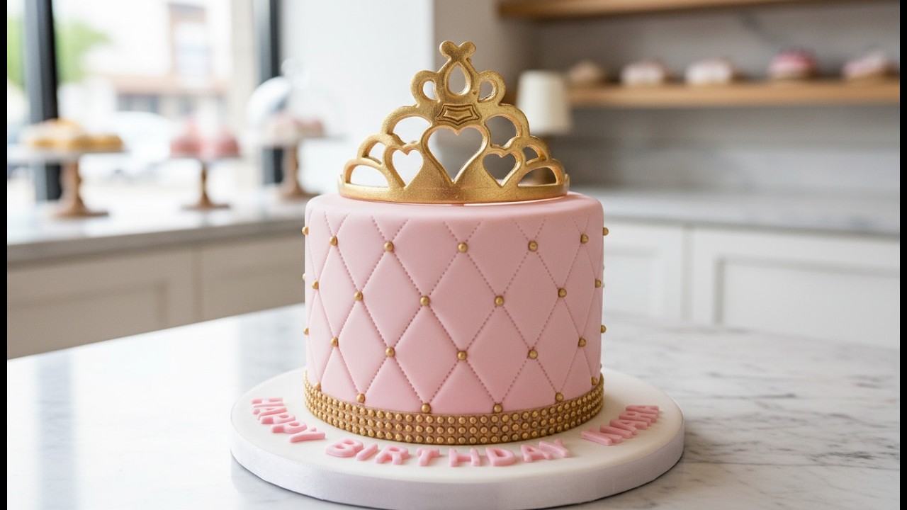 Como Hacer un Pastel de Tiara.Tiara Cake