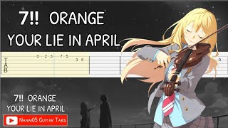 Orange (Easy Version) - 7!! (Your Lie in April) ED 2, Fingerstyle Guitar