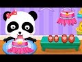 Baby Panda's Supermarket - Halloween Party Shopping + Fun Making Ice cream Games For Kids
