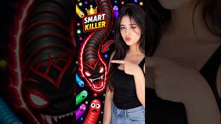 🐍worms zone game smart killer snake wait for end 🔚😱 #viral #gaming #gamekiller #wormszone #shorts