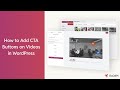 How to Add CTA Buttons on Videos in WordPress | GoDAM Plugin Tutorial - 2025