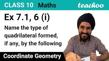Ex 7.1, 6 (i) - Name the type of quadrilateral formed, by the points (-1, -2), (1, 0) - Teachoo