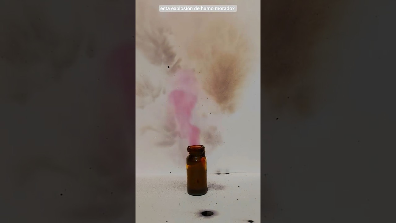 ☁️NUBE violeta de YODO🧪 #experiment #science #chemistry