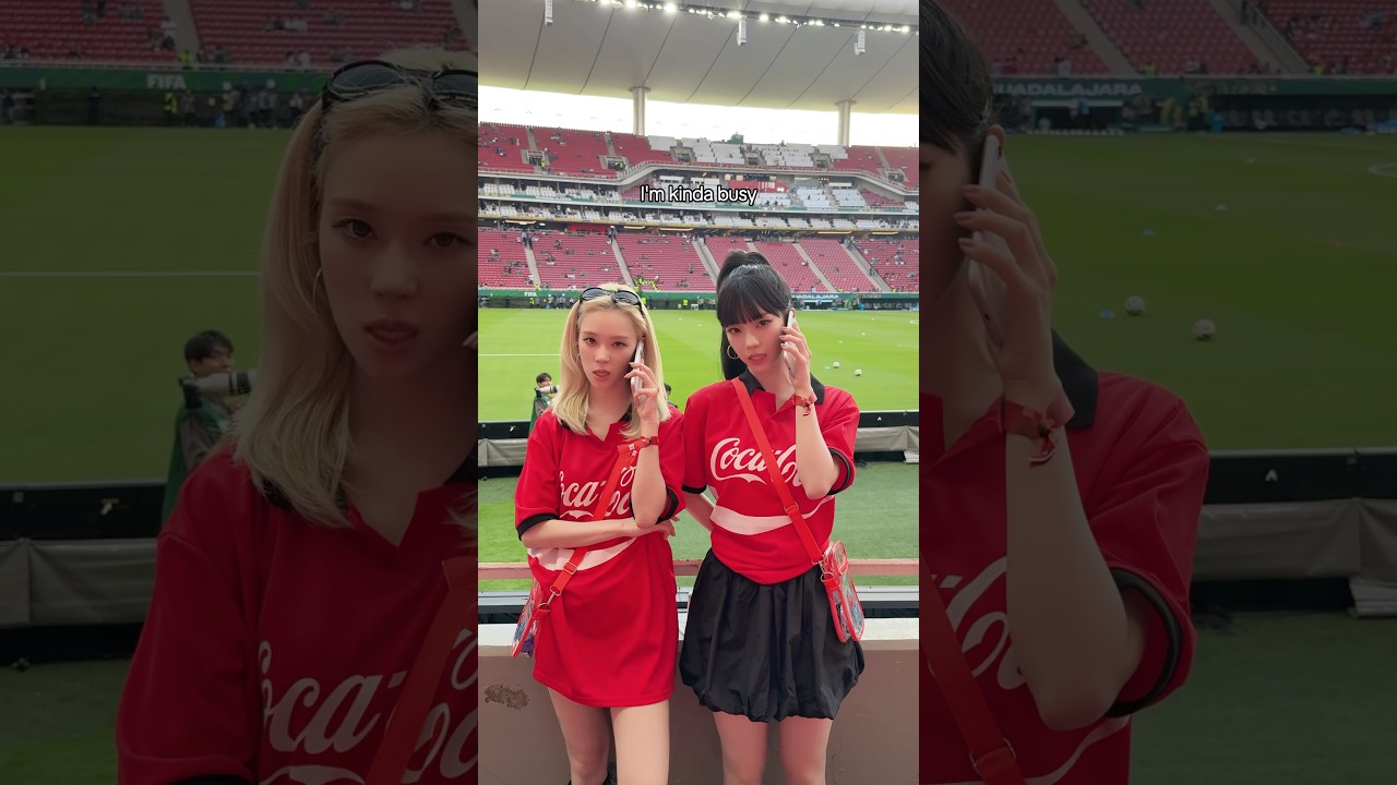 brb, we are busy watching the World Cup🏟️⚽️ #aespa #æspa #에스파#KARINA #카리나 #WINTER #윈터