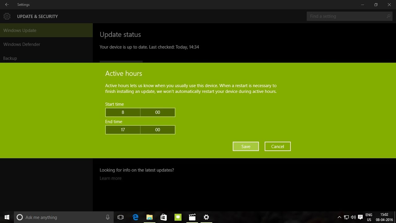 How to Stop Windows 10 Installing Updates when You are Working - YouTube