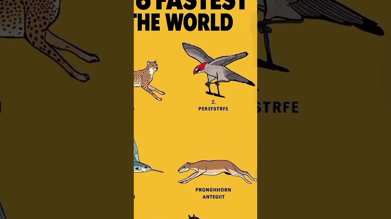 fastest animal speed. capture in camara