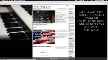 HOW TO: Update your Crumar Mojo SOFTware!