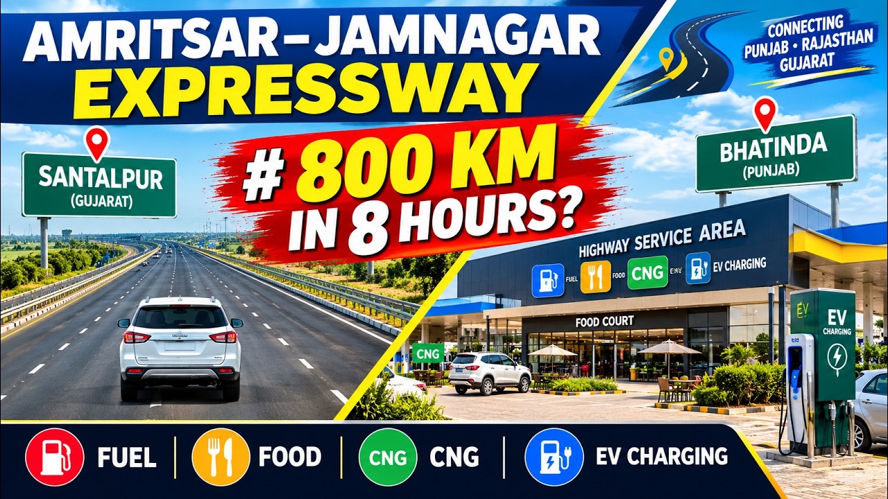 An 800-Kilometer Journey Across the Amritsar-Jamnagar Expressway