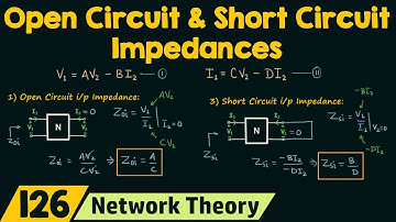Open Circuit & Short Circuit Impedances (In Terms of ABCD-Parameters)
