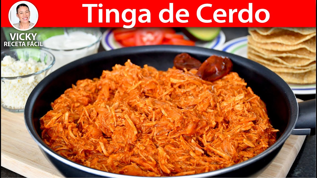 TINGA DE CERDO | Vicky Receta Facil | VICKY RECETA FACIL