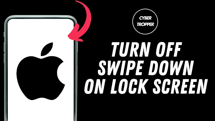 How to Turn Off Swipe Down on Lock Screen iPhone?