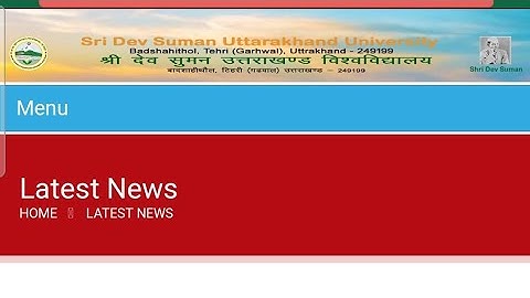 BACK FORM DATE ANNOUNCED BY SRI DEV SUMAN UTTRAKHAND UNIVERSITY FOR BA,BSC, BCOM 2nd & 3rd YEAR