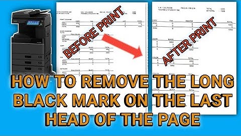 How to Toshiba 3118a Fix Black Mark on Radf Print How To Remove Black Mark on Toshiba e-studio 3118a