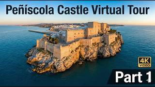 Peñíscola Castle Spain 360° 🏰 Immersive 4K Virtual Walk (Travel From Home). Part 1 of 4 #castle #VR