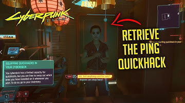 How To Retrieve The Ping Quickhack From The Netruner | THE GIFT Side Mission | CYBERPUNK 2077