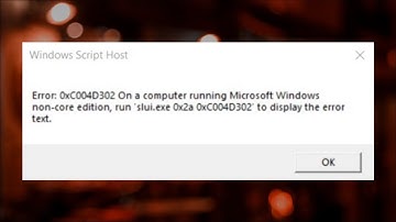 Windows Activation Error 0xc004d302