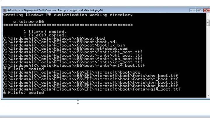 How to make a WindowsPE boot CD - Create a system image WIM Part 1