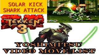 Tekken 3 Yoshimitsu Special Move / Solar Kick Shark Attack Move Best Move by GameAndTech Channel