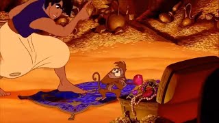 Scene for Aladdin tells (Any Villain) not to touch anything
