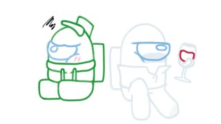 PaidIntern shitpost (Among Us Show animatic)