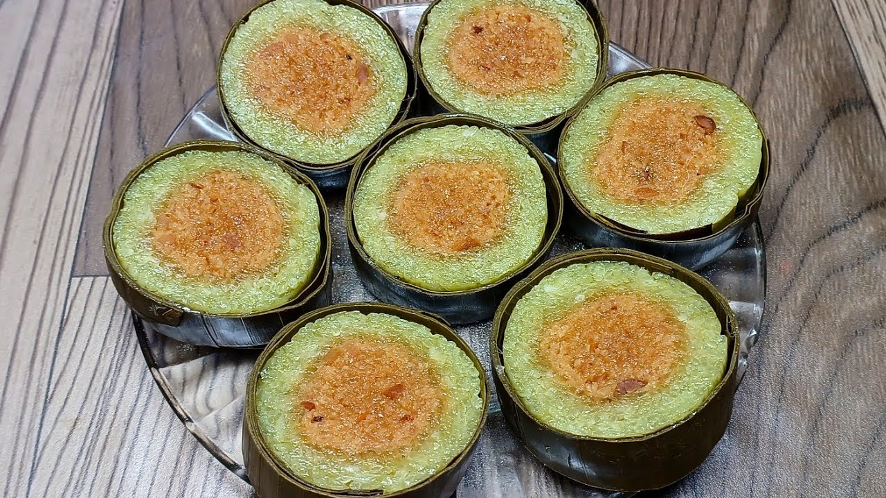 BÁNH TÉT NHÂN DỪA LÁ DỨA cách làm bánh tét nhân ngọt đường thốt nốt mềm dẻo bánh tét ngon ngày tết