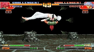 [TAS] Leona Orochi VS Orochi (KoF 