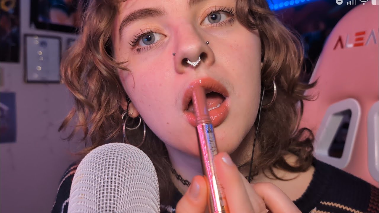 ASMR Lip Try On 💄 With Gum Chewing for Extra Tingles