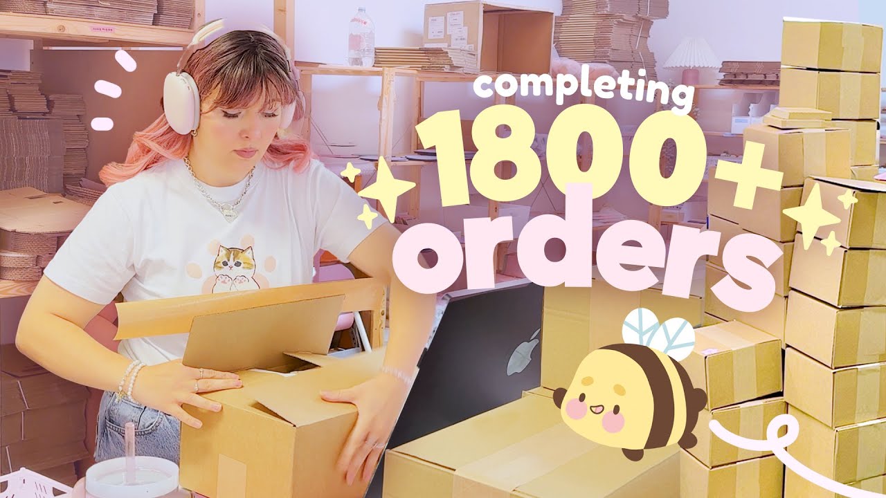 We had to complete 1,800+ Orders ( •͈૦•͈ ) ✿