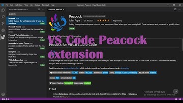 Visual Studio Code Peacock Extension
