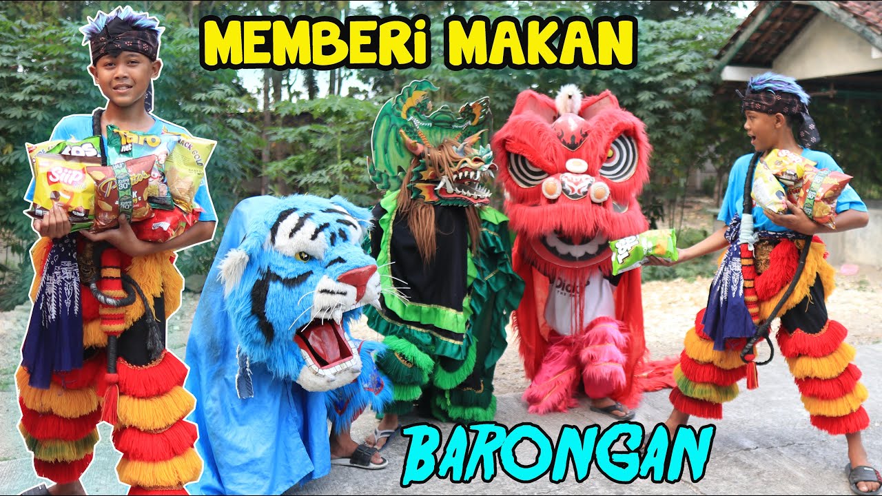RENDI MEMBERI MAKAN JAJAN BARONGAN | BARONGSAI | DEVIL | MACANAN | SAPI | BANTENG
