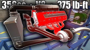 De kleinste V8-motor met het hoogste koppel ooit! | Automation The Car Company Tycoon Game