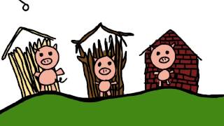 Three Little Pigs | Draw Me A Story | Coloring Book Stories