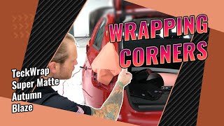 Wrapping corners with TeckWrap matte film