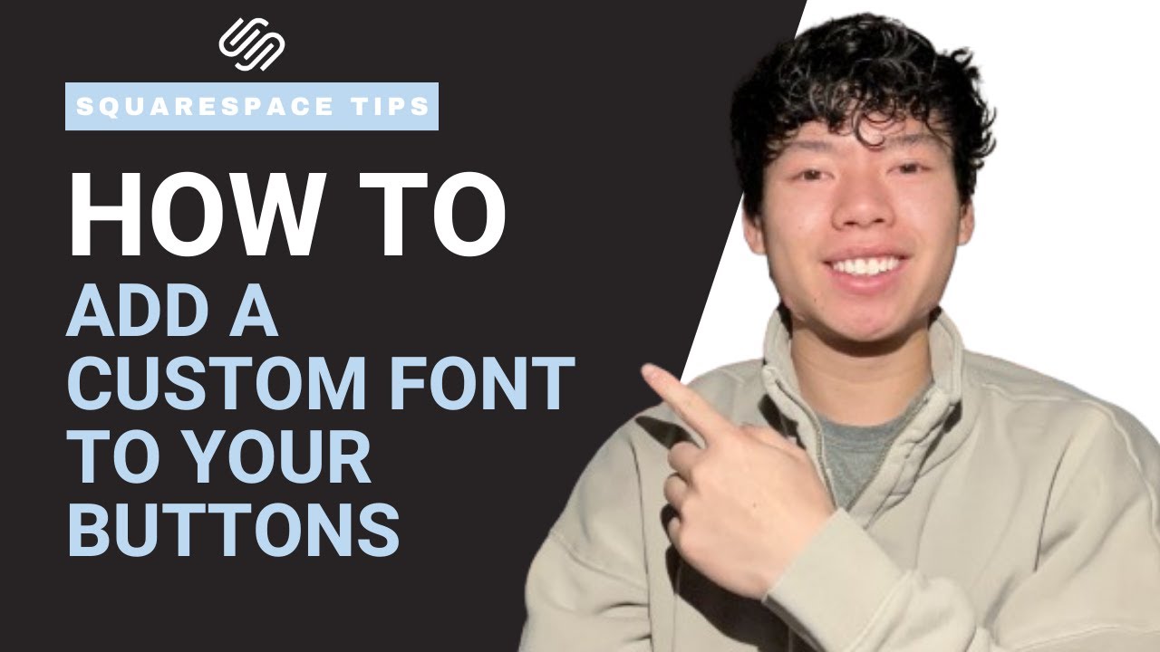 How to Add a Custom Font to Your Buttons on Squarespace - YouTube