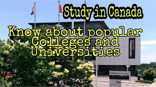 Study in Canada | Popular Public Colleges and University in Canada