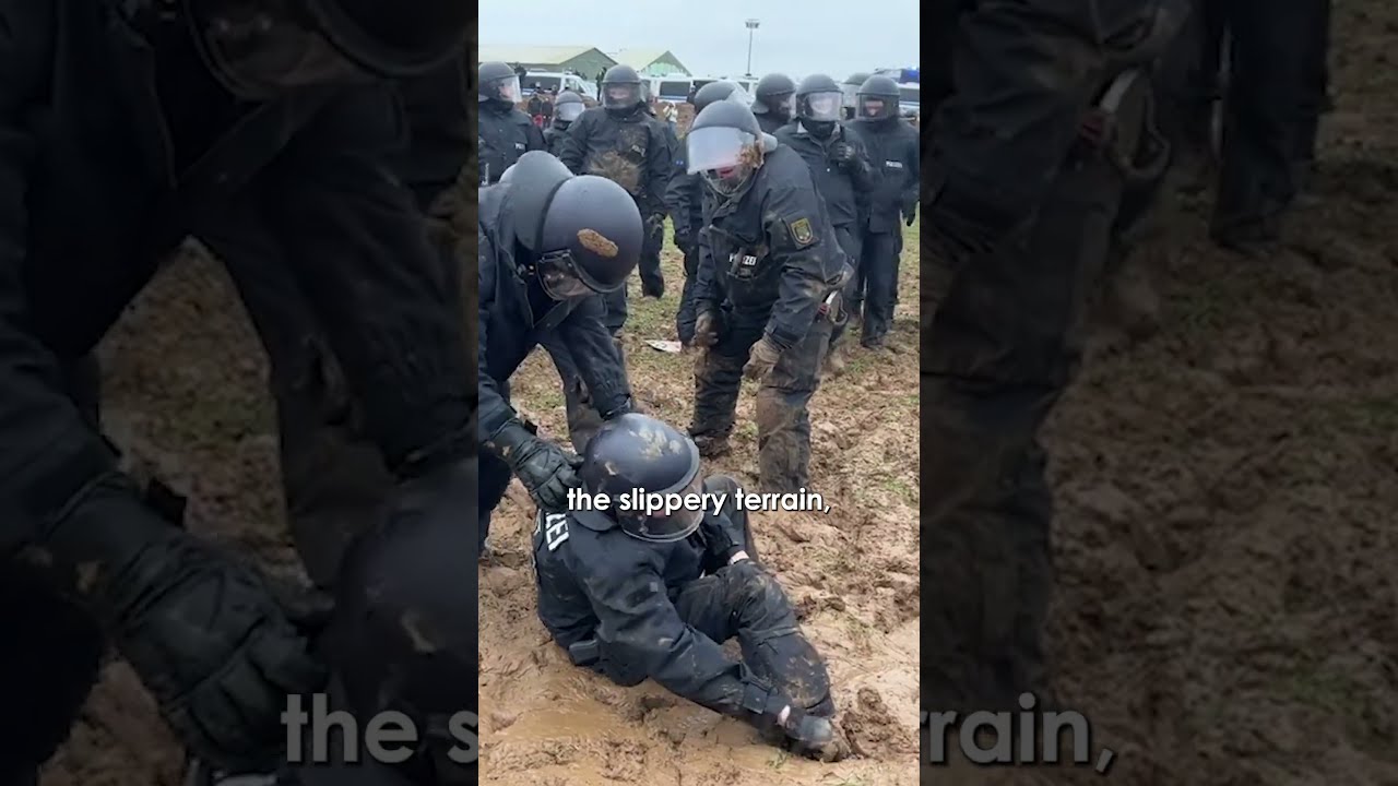 German Riot Police DEFEATED By Mud Wizard 