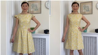 79. Yellow Cotton Poplin Floral Dresses to Raise Awareness for Endometriosis #sewyellowforendo2022