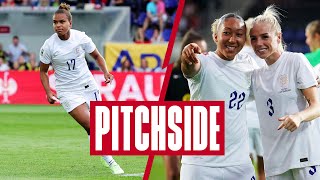 Exclusive Pitchside Access As The Lionesses Secure 2023 World Cup Qualification | Pitchside