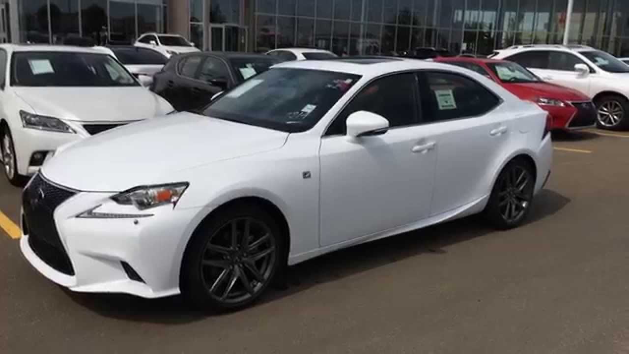 2015 Lexus Is 250 Awd F Sport Series 2 Review Ultra White On Red Downtown Edmonton